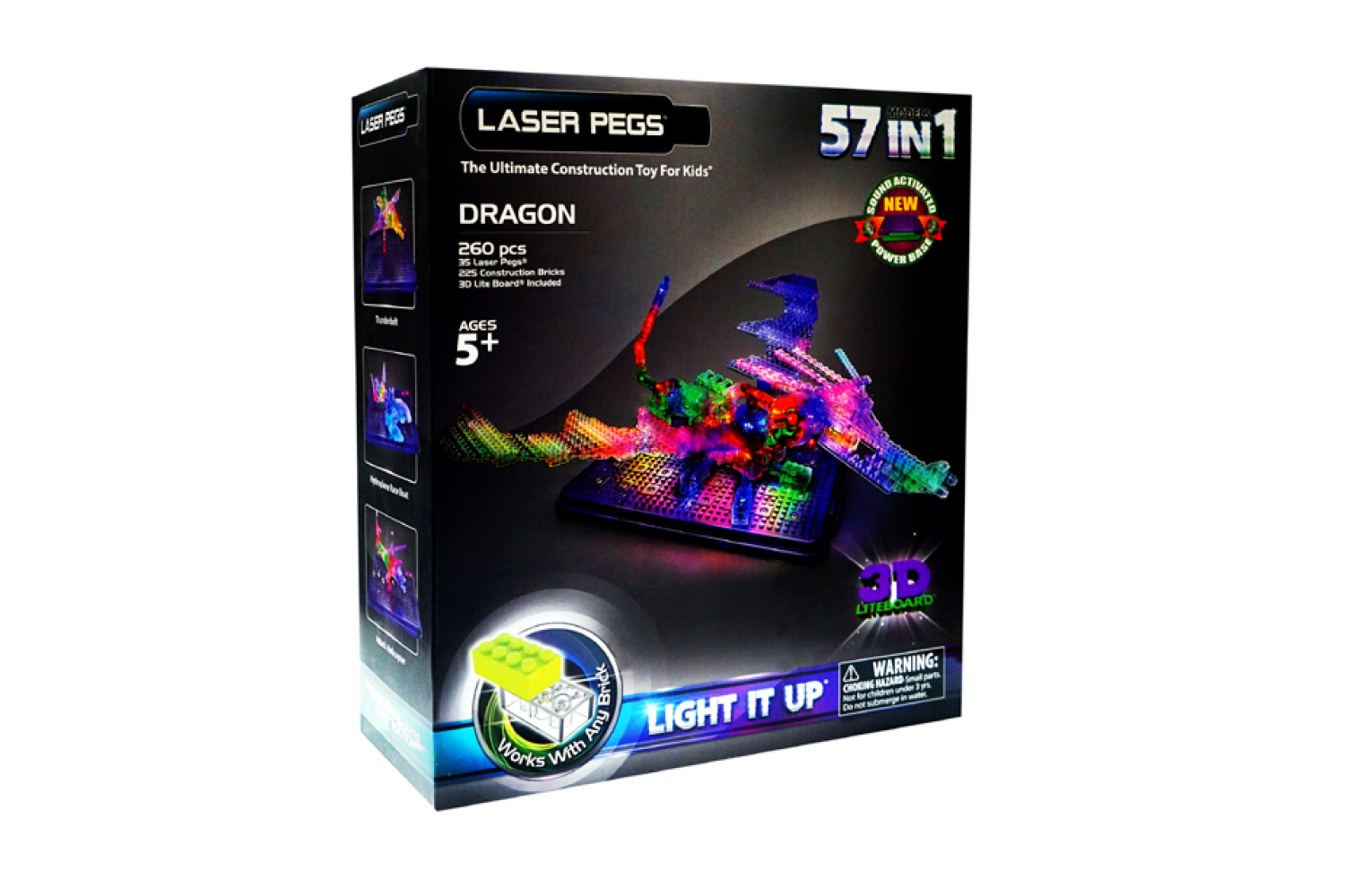 Дракон 57 в 1 с 3D-световой панелью